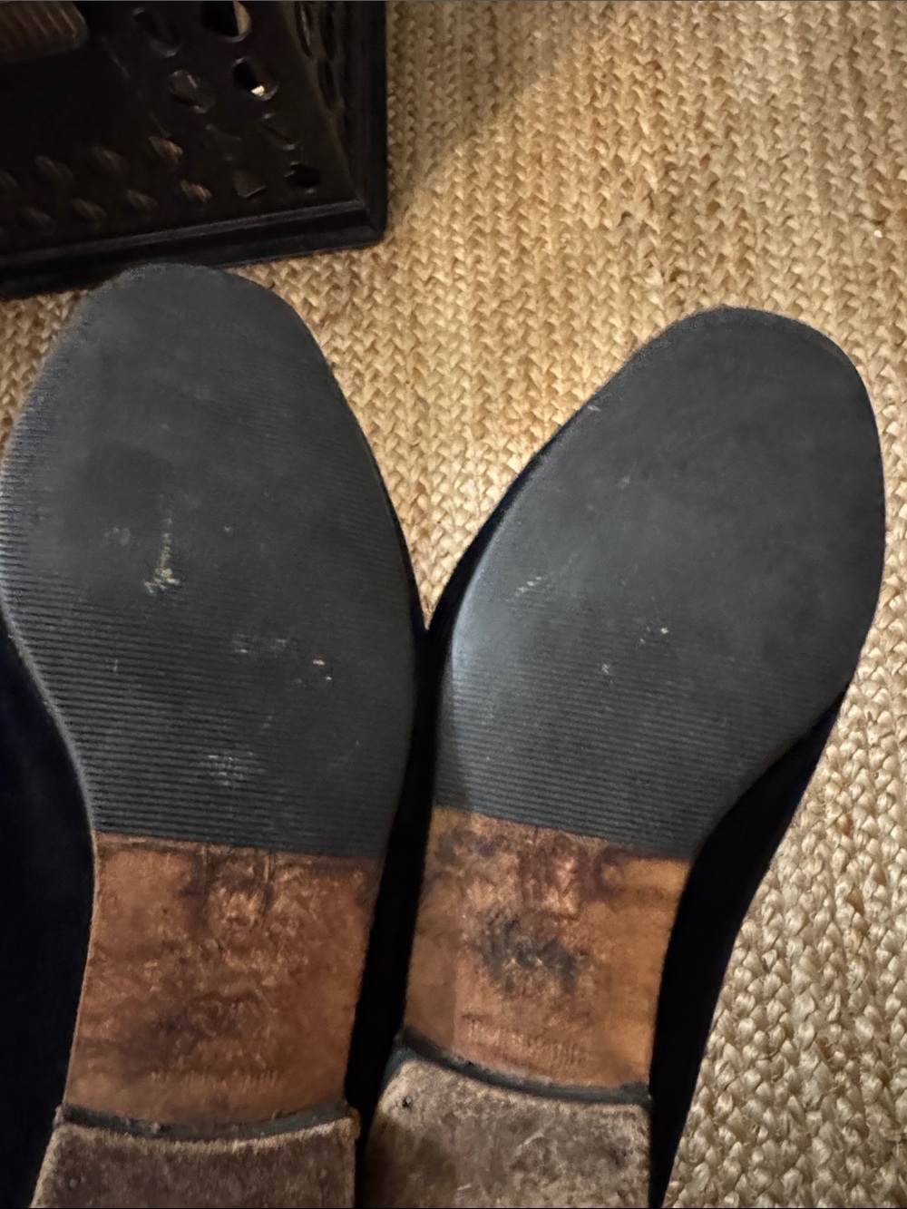 Stubbs & Wootton 6.5 Black Velvet Stirrup Equestrian Loafers Womens - Picture 6 of 10